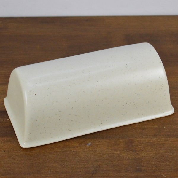 Fabrik PTARMIGAN Lid Only for 1/4 Butter Dish 6.5", Cream Stoneware with Brown Specks, Jim McBride Seattle, Replacement Lid