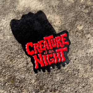 Creature of the Night enamel pin - Rocky Red