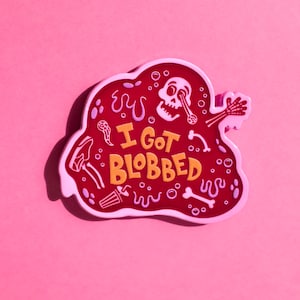I Got Blobbed - Enamel Pin - inspired by the cult classic sci-fi horror movie
