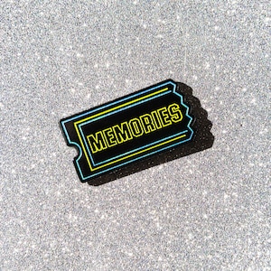 MEMORIES enamel pin (glows in the dark!)