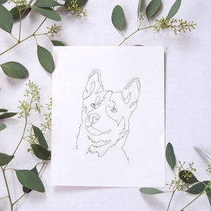 Fine Line Pet Portrait