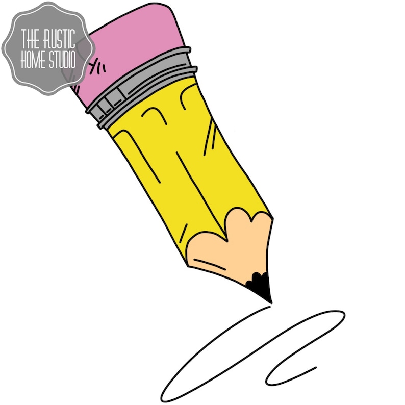 Number 2 Pencil SVG File for Cricut jpeg pdf png Etsy