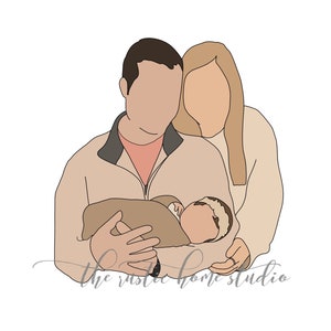 Custom Cartoon Couple Portrait | Illustration