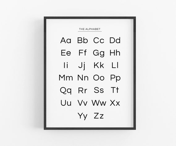 Abc Chart Uppercase And Lowercase Estamosaguantados