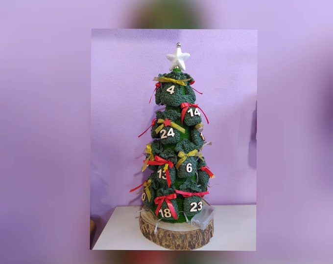 Crocheted Advent Calendar - Handmade Advent Calendar