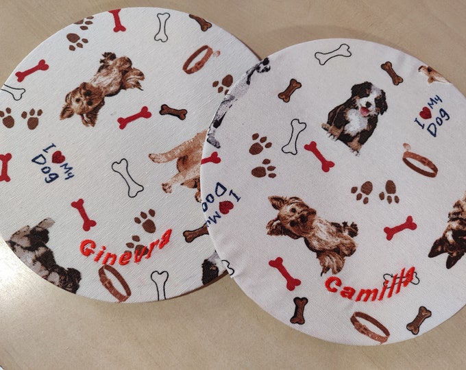 Personalized Placemats for Kids | Table Decorations for Christmas, Birthdays, and Christenings | Washable and Reusable Cotton