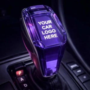 Custom Crystal RGB Gear Knob | Personalized Shift Knob | Luxury Car Interior Accessory | Color Changing