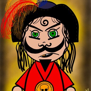 Captain Goldtooth: Collectible Series of Pirate Digital Art, #1 (8x10) Digital Download)