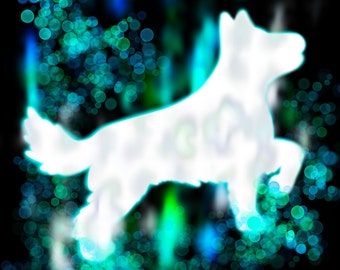 Padfoot / Sirius Black Patronus-Style Instant Digital Download Wall Art