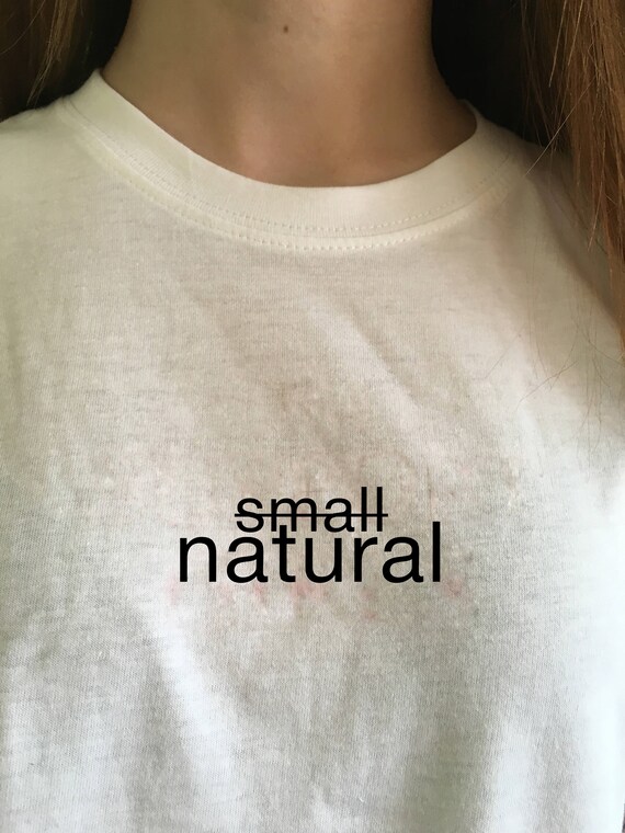 no bra tee shirt
