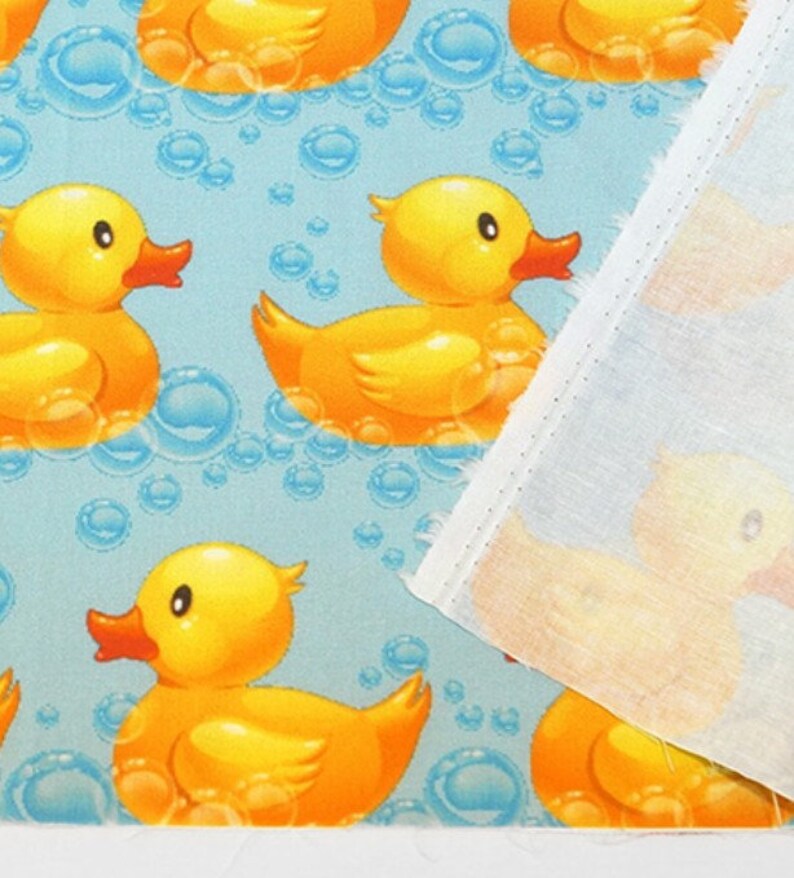 Rubber Duck Cotton Fabric Half yard fabric Face mask fabric Etsy