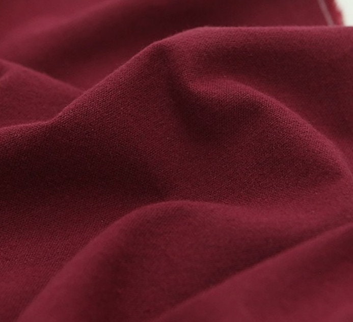 Double Brushed Solid Cotton Fabric Solid Cotton Fabric Etsy