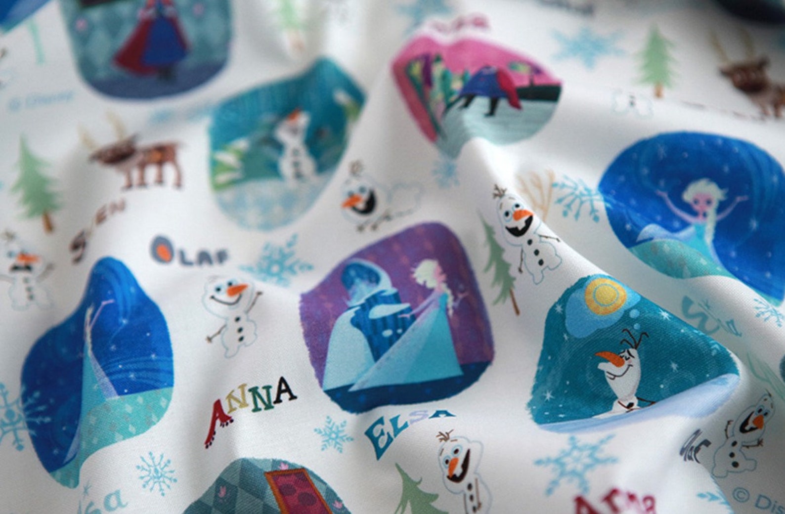 Frozen Cotton Fabric/half yard fabric/Disney Frozen Elsa Etsy