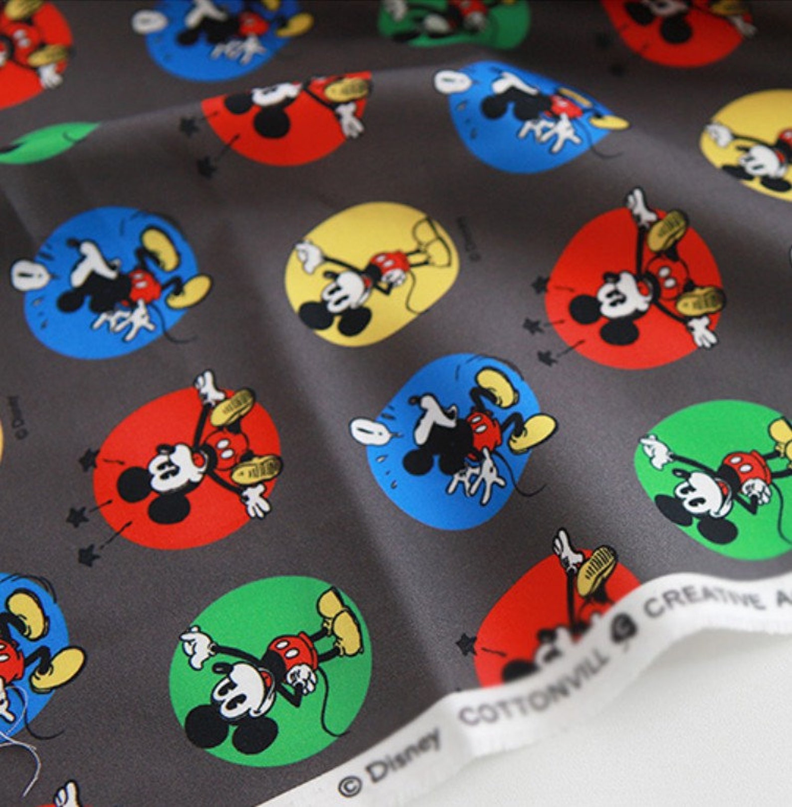 mickey mouse fabric toy box