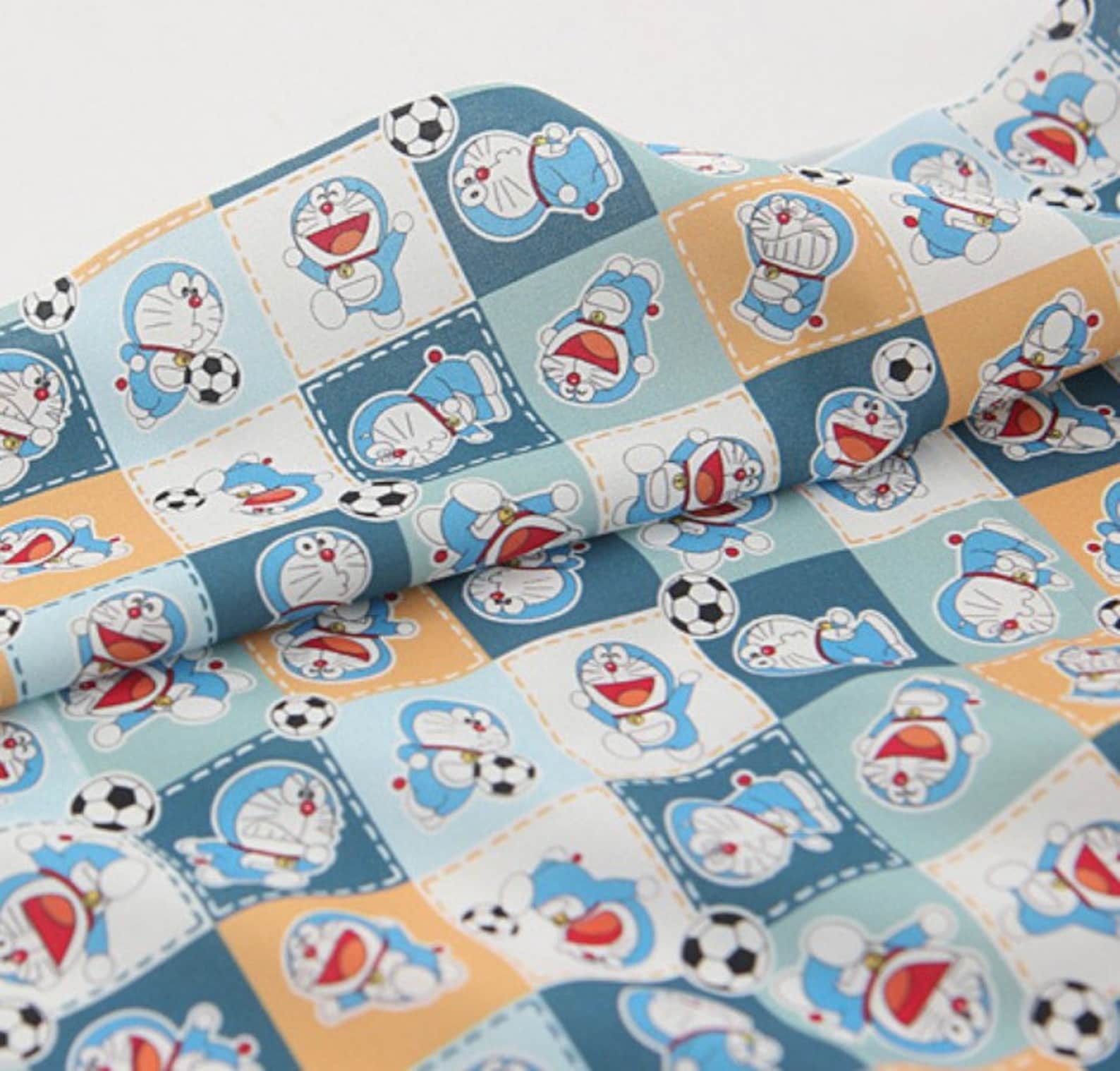 Doraemon Quilt Fabric Japanese Cartoon FabricKids Fabric Etsy