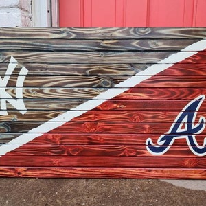 Atlanta Braves Tomahawk 3D Metal Artwork – Hex Head Art 