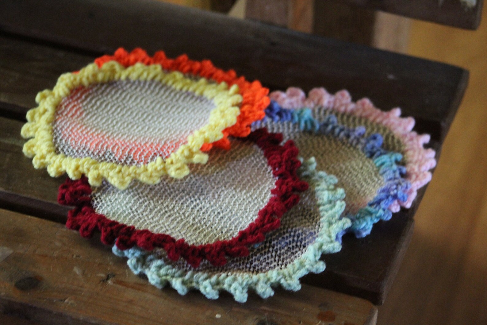 Crochet Edged Jar Opener You Choose Two Mother's Day Etsy