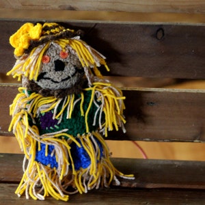 Crochet Scarecrow, fall scarecrow, fall decor, handmade scarecrow, fall decoration scarecrow, fall tabletop decor, scarecrow handmade
