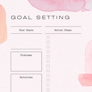 Goal Setting Planner / Manifest Planner / Marketing Planner