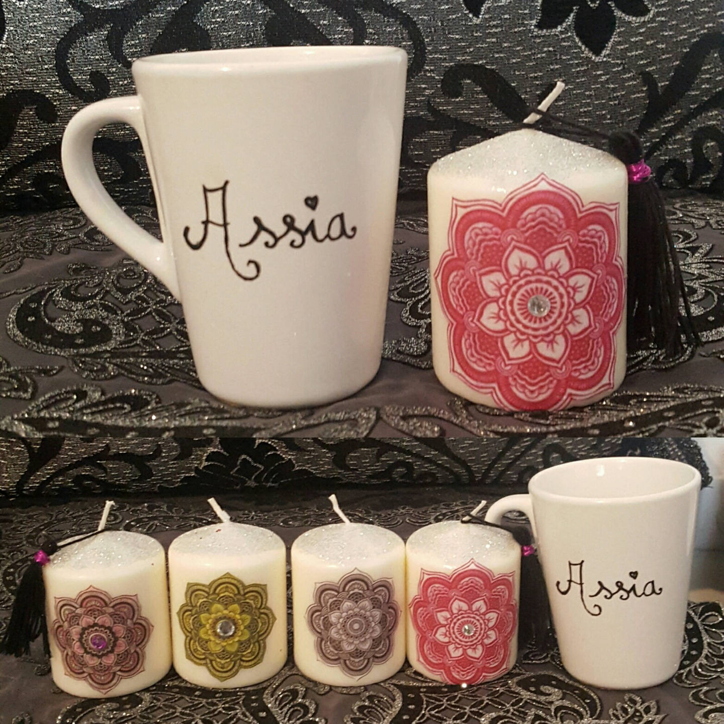 Pack Bougie Déco et Tasse Personnalisée