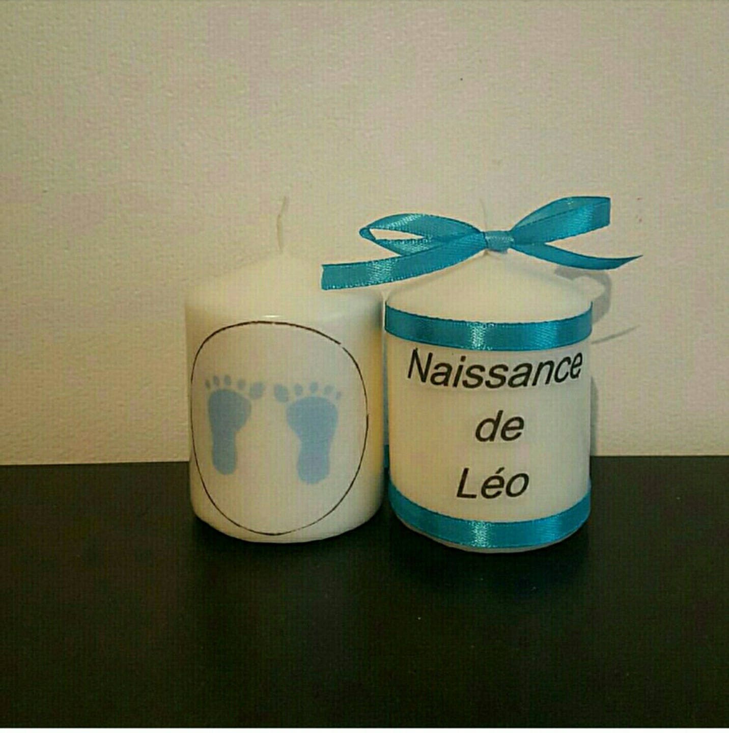 Bougie Personnalisé Pour Baptême ou à Offrir | de 1 4 Bougie