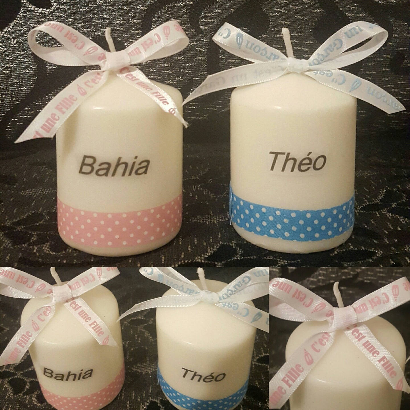 Bougie Personnalisé Pour Baptême ou à Offrir