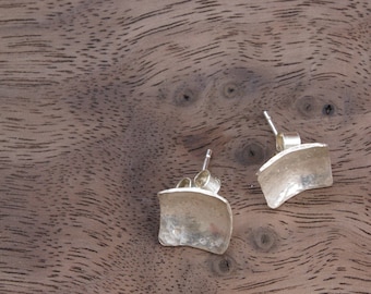 Silver Square Earrings