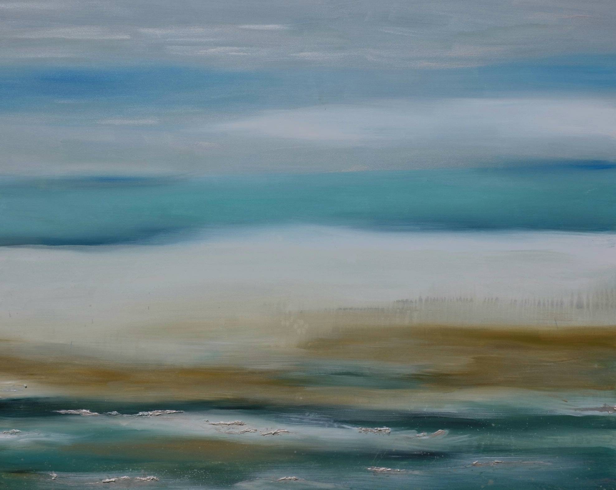 Abstract Ocean Art Nature Painting Blue Sky Oil on Canvas Etsy