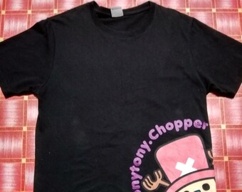 Pay Shipping Only Mens One Piece Chopper Short Sleeves Size M Graphic Tees Anime Manga Luffy Free Item !!!
