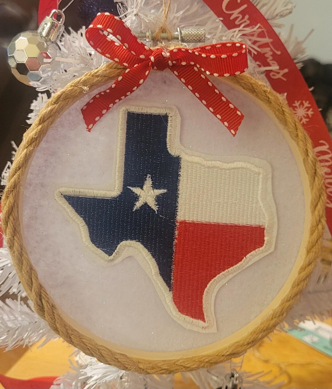 Texas State Christmas Ornament - Etsy