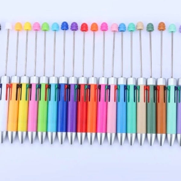 Beadable Multi Ink Color Pen - Bundle of 5/10 Beadable Pens