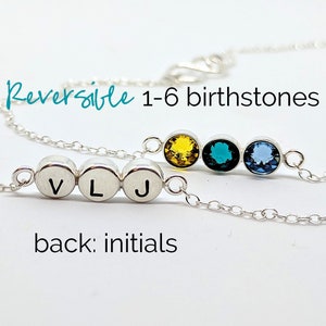 Family birthstones bracelet Mom bracelet Personalized kid initials Grandmother bracelet Nana/Grandma bracelet Mothers Day gift from daughter