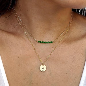 Taurus necklace Silver Zodiac necklace Rose gold constellation necklace Zodiac sign necklace Aries necklace Gemini necklace Pisces necklace