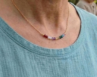 Grandma necklace, Mother's Day Gift for Nanny, Custom Family-Birthstone-Necklace for Mom, Mom-Necklace with Multiple-Kids