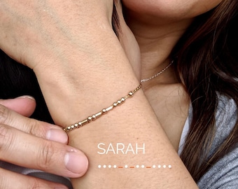 Custom Morse Code Bracelet Friend BFF Silver Be BRAVE Bracelet