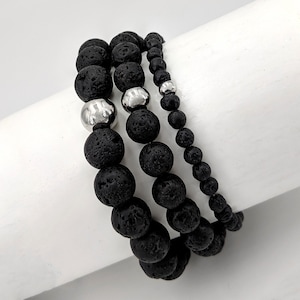 Anti anxiety bracelet Women/Mens lava rock bracelets Kids aromatherapy bracelet Anti stress essential oil diffuser bracelet Couples bracelet