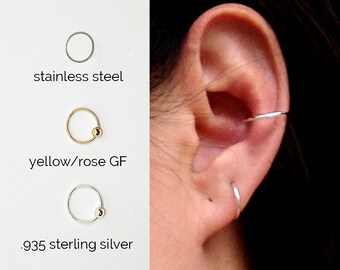Conch Piercing Hoop Etsy