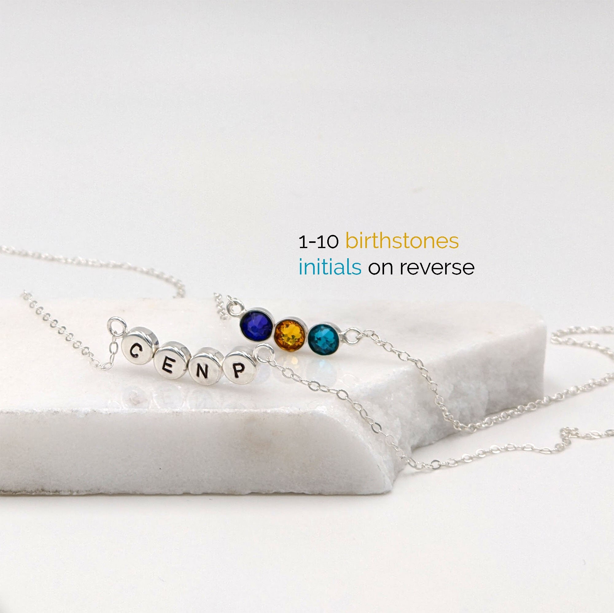 Multiple Birthstone Necklace Mom 