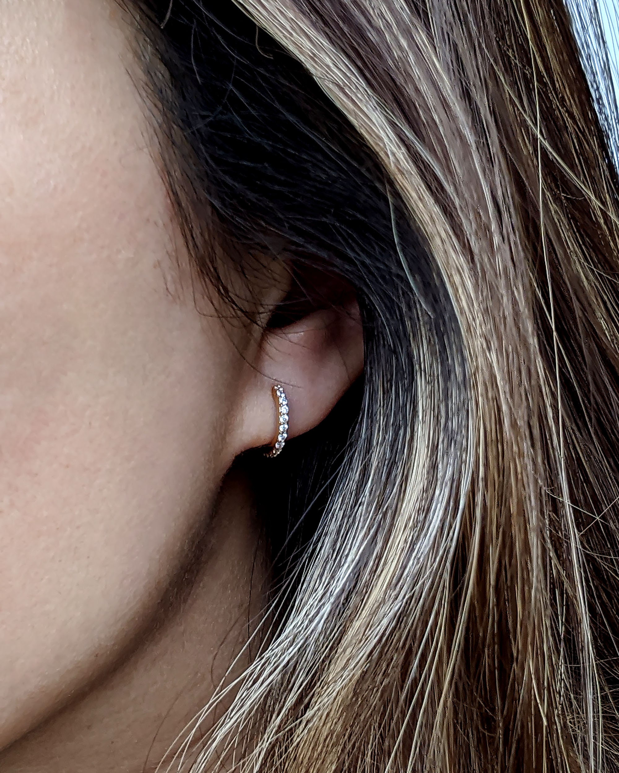 【TATIANA】Front Cubic Hoop Earring EC1971〜ピアス★2023春 TATIANA】Front Cubic Hoop Earring EC1971〜ピアス☆2023春