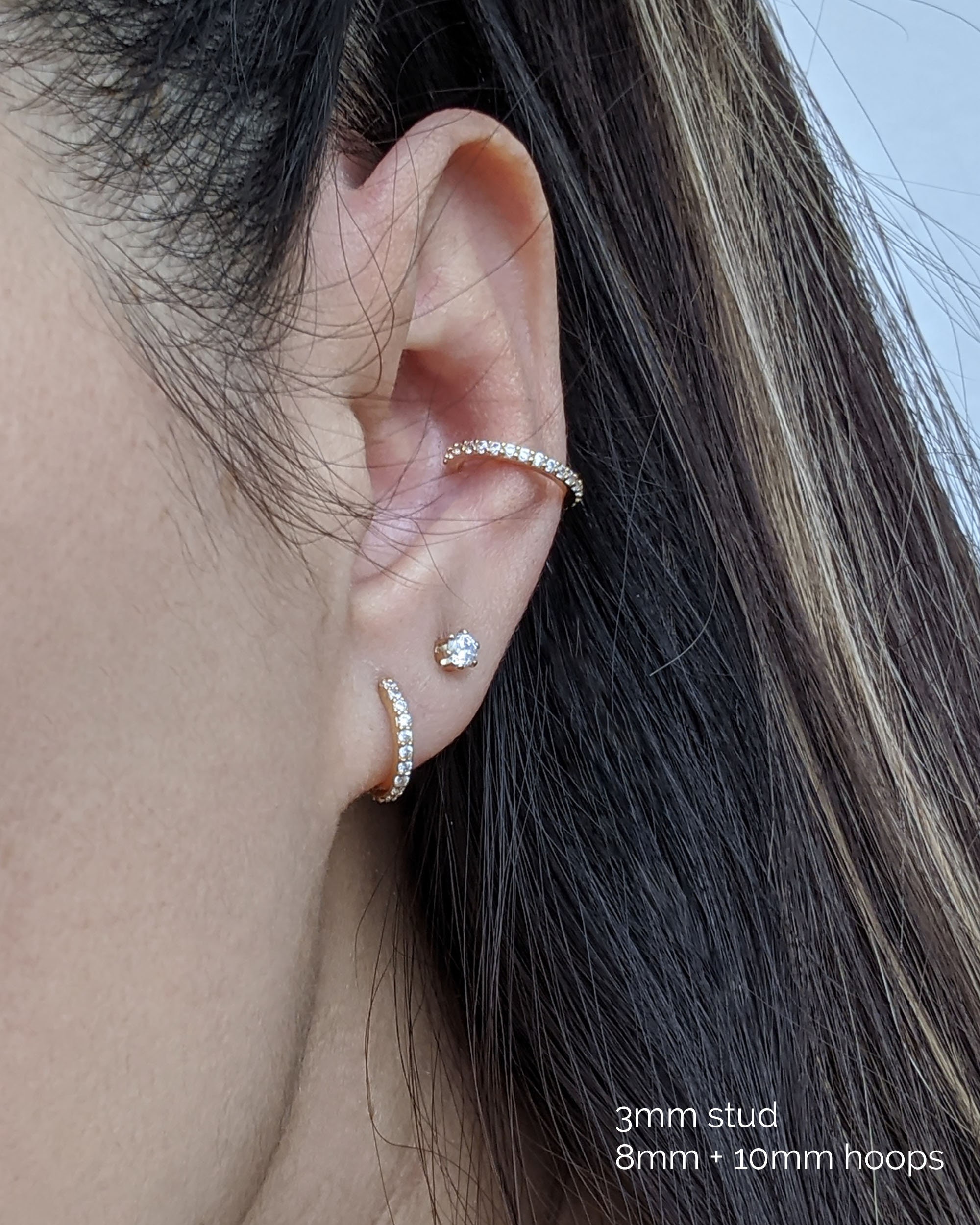 Conch Stud Earring, Helix Stud Gold, Piercing Jewelry Ear, Piercing Stud  Helix, Cartilage Stud Piercing, Conch Earring Stud, Conch Piercing - Etsy