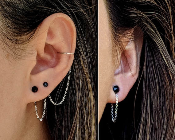 black stud earring set