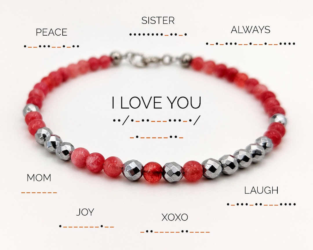 Bracciale Regalo 60° Compleanno Donna In Codice Morse | Perline Argento 925 E Blu | Messaggio Segreto Happy 60th | Regolabile 15-25 Cm | Con Scatola