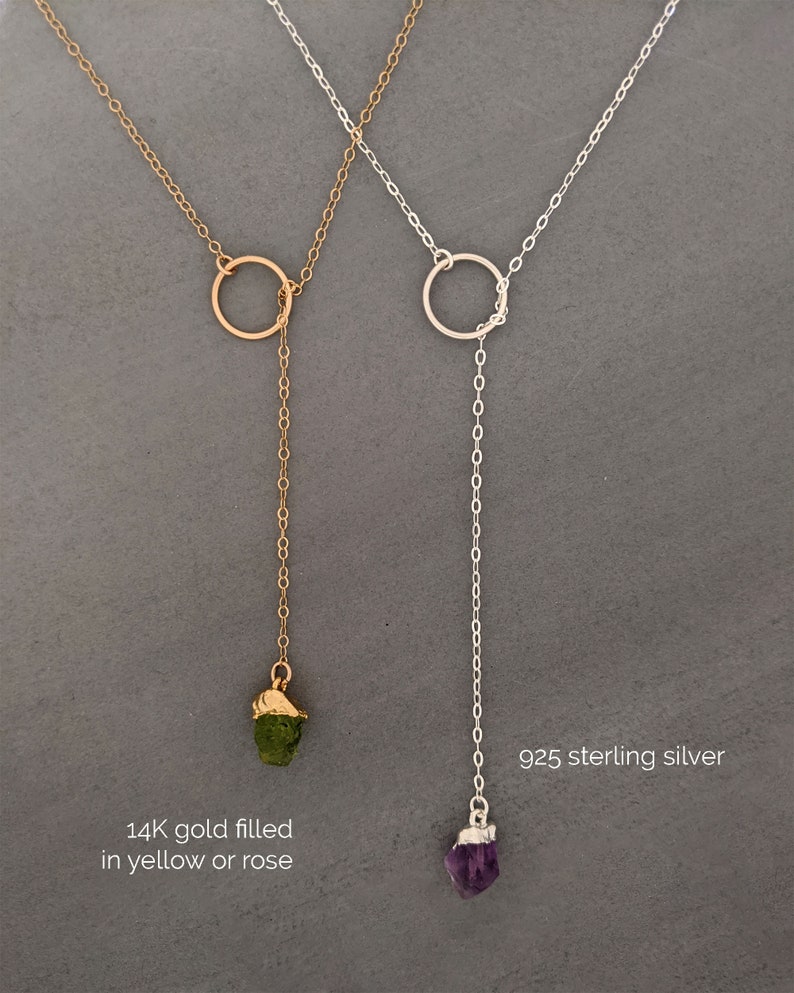 Sterling lariat necklace Clearance