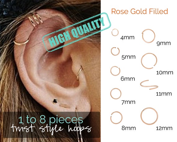 Clip on Hoop Brass Stud Flower Hoop Ear Post Beading Findings DIY