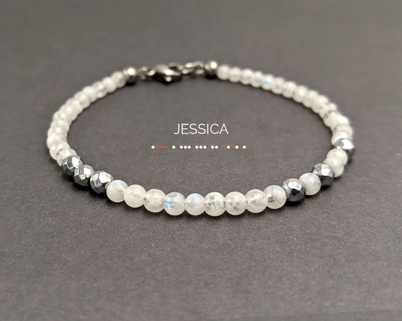 Jessica Hill custom made pearl fastener Purple Tahitian Pearl Bracelet: Karen Hill Tribe Silver  main image 3