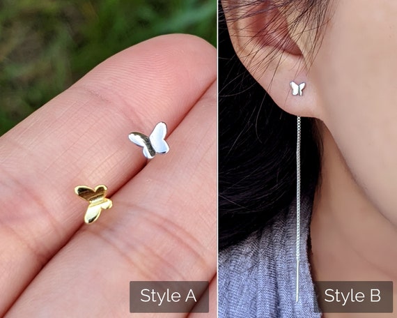 Sterling silver butterfly earring Sterling silver butterfly earring