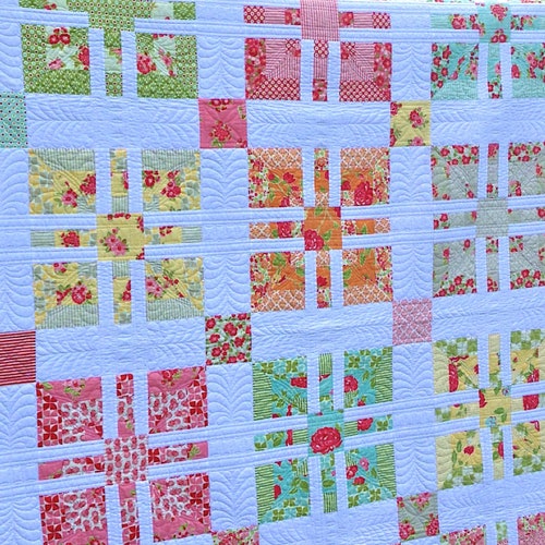 Candy Rose PDF Pattern Plus Lily Rose Baby Quilt Pattern Etsy