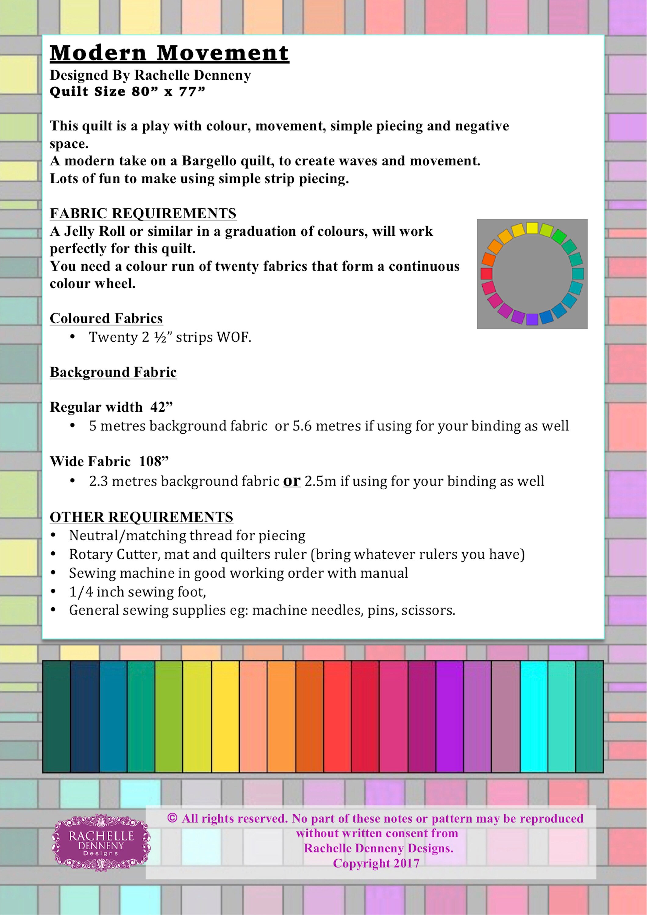 Modern Movement PDF Pattern - Etsy