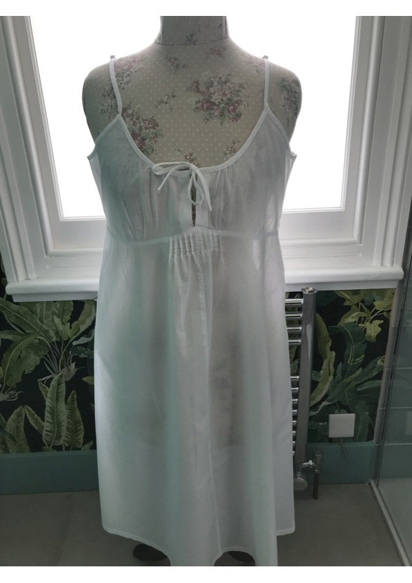 Meredith is a Pretty White Cotton Lawn Knee Length Nightdress - Etsy