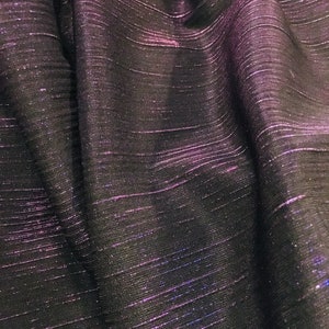 Black and Shiny Purple Knit